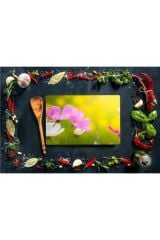20x30 cm Cam Kesme Tahtası İlk Bahar Görünümlü