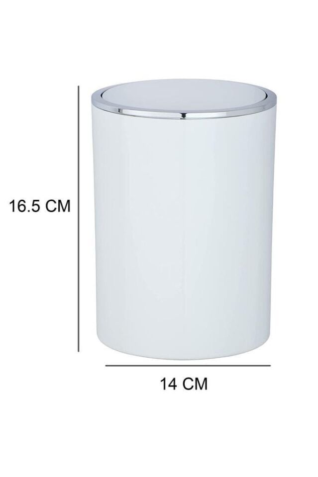 2'li Beyaz, Çöp Kovası 5 Litre Ve 2 Litre - İnca Model