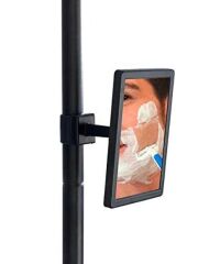 Wenko Premium Köşe Teleskopik Banyo Rafı Siyah Aynalı