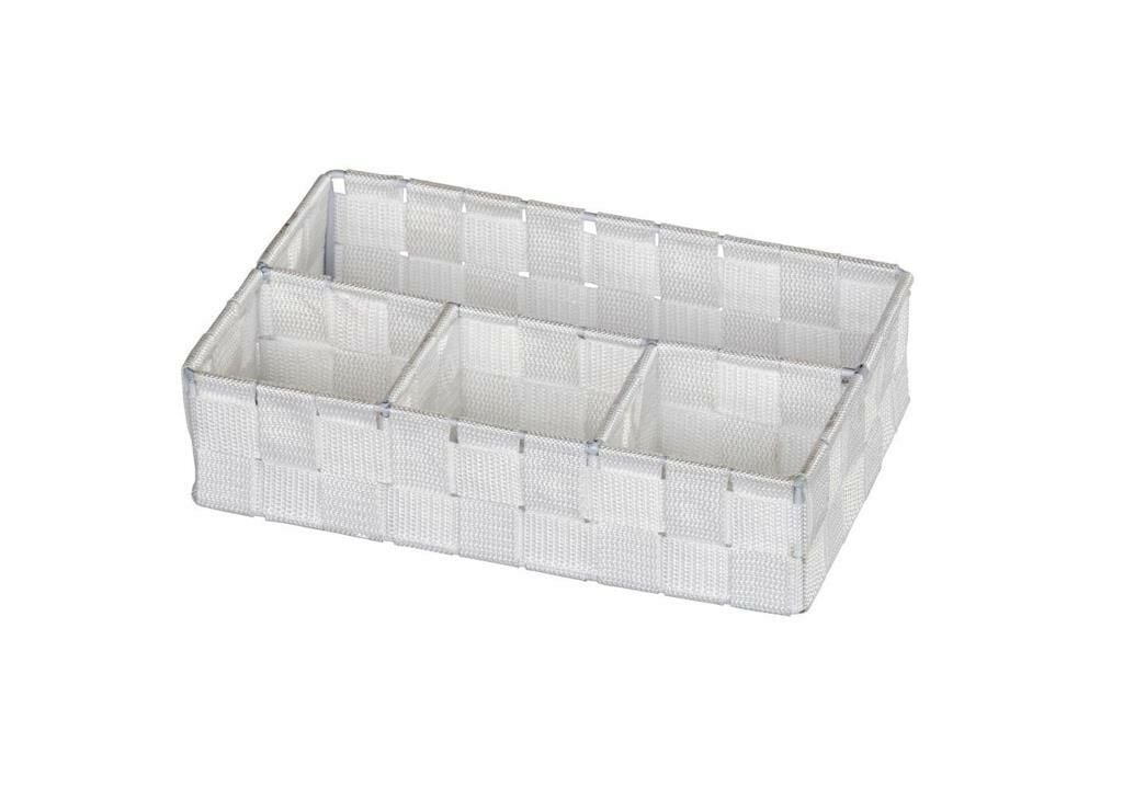 Wenko Organizer 4 Bölme Beyaz, 26 x 6,5 x 17 cm
