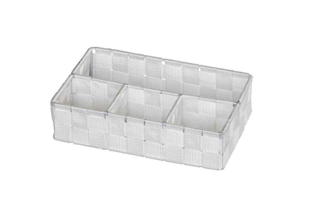 Wenko Organizer 4 Bölme Beyaz, 26 x 6,5 x 17 cm