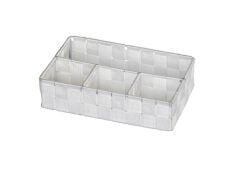 Wenko Organizer 4 Bölme Beyaz, 26 x 6,5 x 17 cm