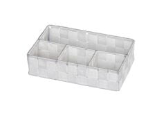 Wenko Organizer 4 Bölme Beyaz, 26 x 6,5 x 17 cm