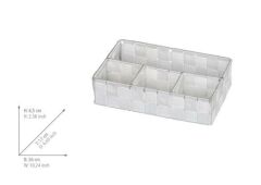 Wenko Organizer 4 Bölme Beyaz, 26 x 6,5 x 17 cm