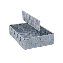 Wenko Takı,Makyaj, Düzenleyici,4 Bölme Organizer Gri, 26 x 6 x 18 cm