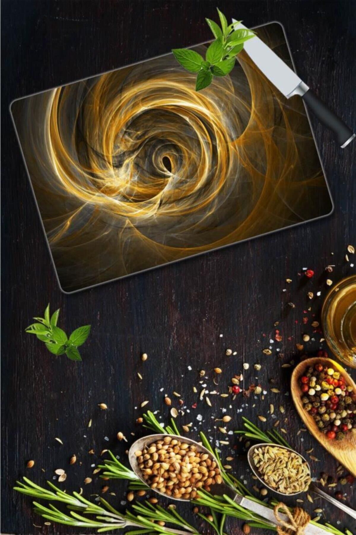 30x40 cm Cam Kesme Tahtası Merkez