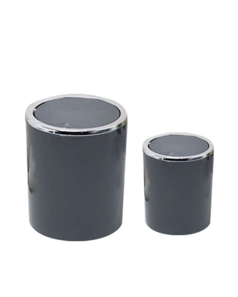 2'li Antrasit, Çöp Kovası 5 Litre Ve 2 Litre - İnca Model