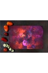 30x40 cm Cam Kesme Tahtası Fuşya