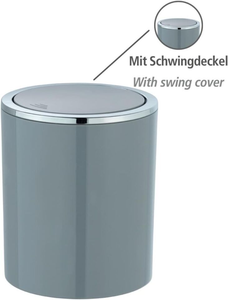 2'li Gri, Çöp Kovası 5 Litre Ve 2 Litre - İnca Model