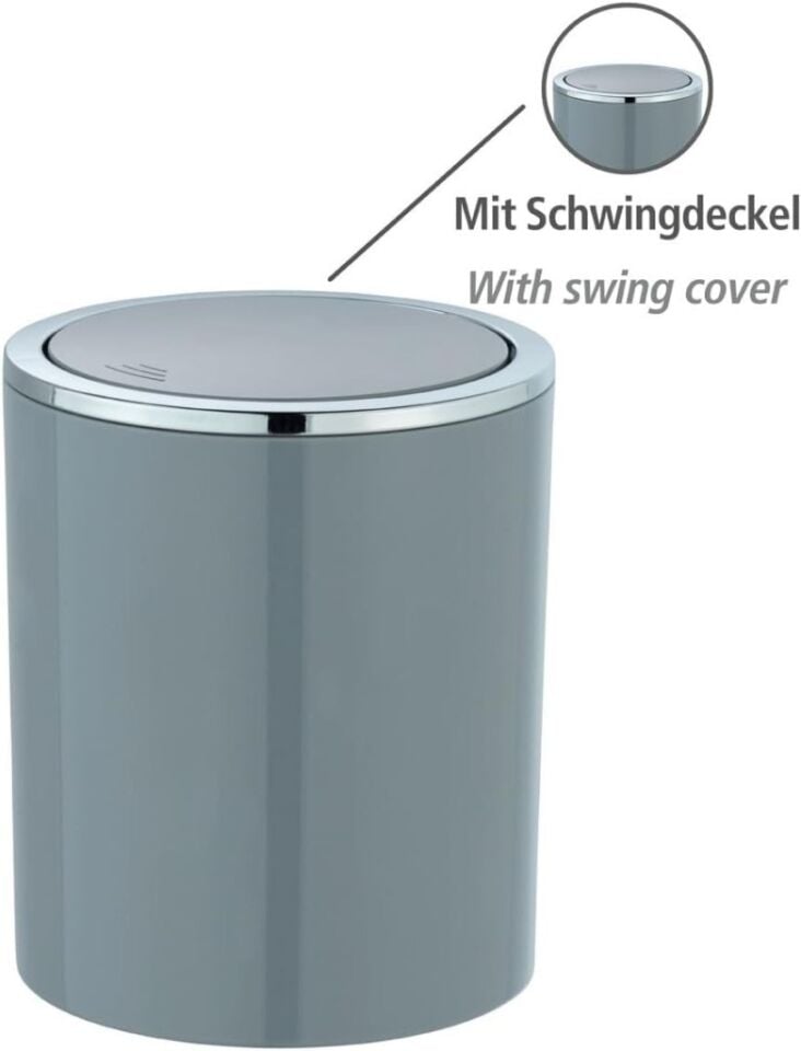 2'li Gri, Çöp Kovası 5 Litre Ve 2 Litre - İnca Model