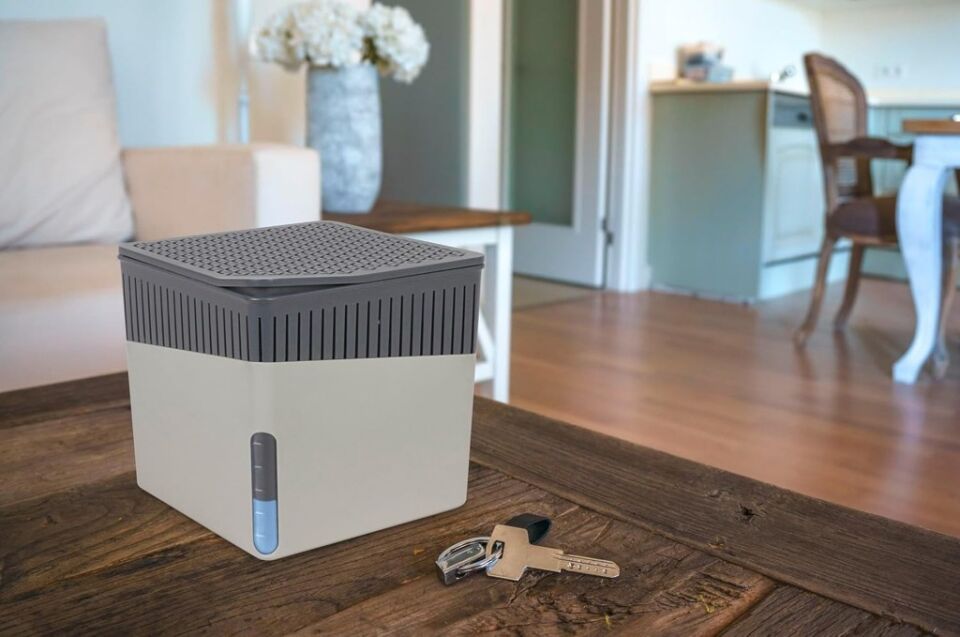 1 Kg - Gri Kare Aparat, Vanilya - Nem Alıcı Aparat + Tablet - Rutubet Giderici