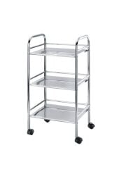 Wenko Krom Kaplama Çelik 3 Katlı Servis Arabası 41 x 75 x 32 cm ( Made in Germany )