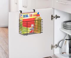 Dolap Kapak Asmalı Çok Amaçlı Düzenleyici  24 x 24,5 x 15 cm, siyah