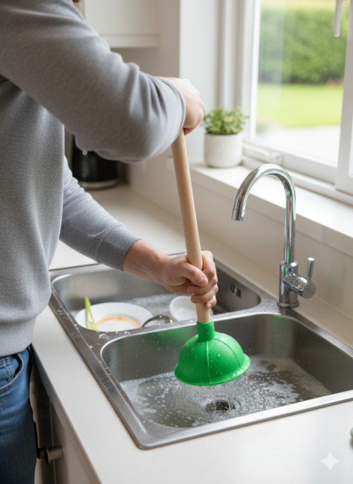 Yeşil - Klozet, Banyo ve Lavabo Gider Açma Pompası