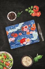 29x34 cm Cam Kesme Tahtası Model 15 Desenli