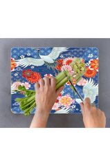 29x34 cm Cam Kesme Tahtası Model 15 Desenli