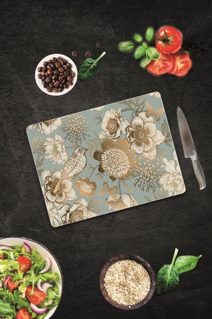 29x34 cm Cam Kesme Tahtası Model 14 Desenli