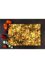 30x40 cm Cam Kesme Tahtası Sonbahar Sarısı