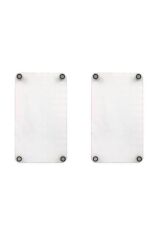 2' li 40x52 cm Cam Ocak Koruyucu  Model 13 Desenli Cam