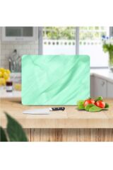 30x40 cm Cam Kesme Tahtası Soft Yeşil