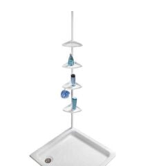 WENKO TELESKOPİK RAF OPAL ÇELİK BEYAZ