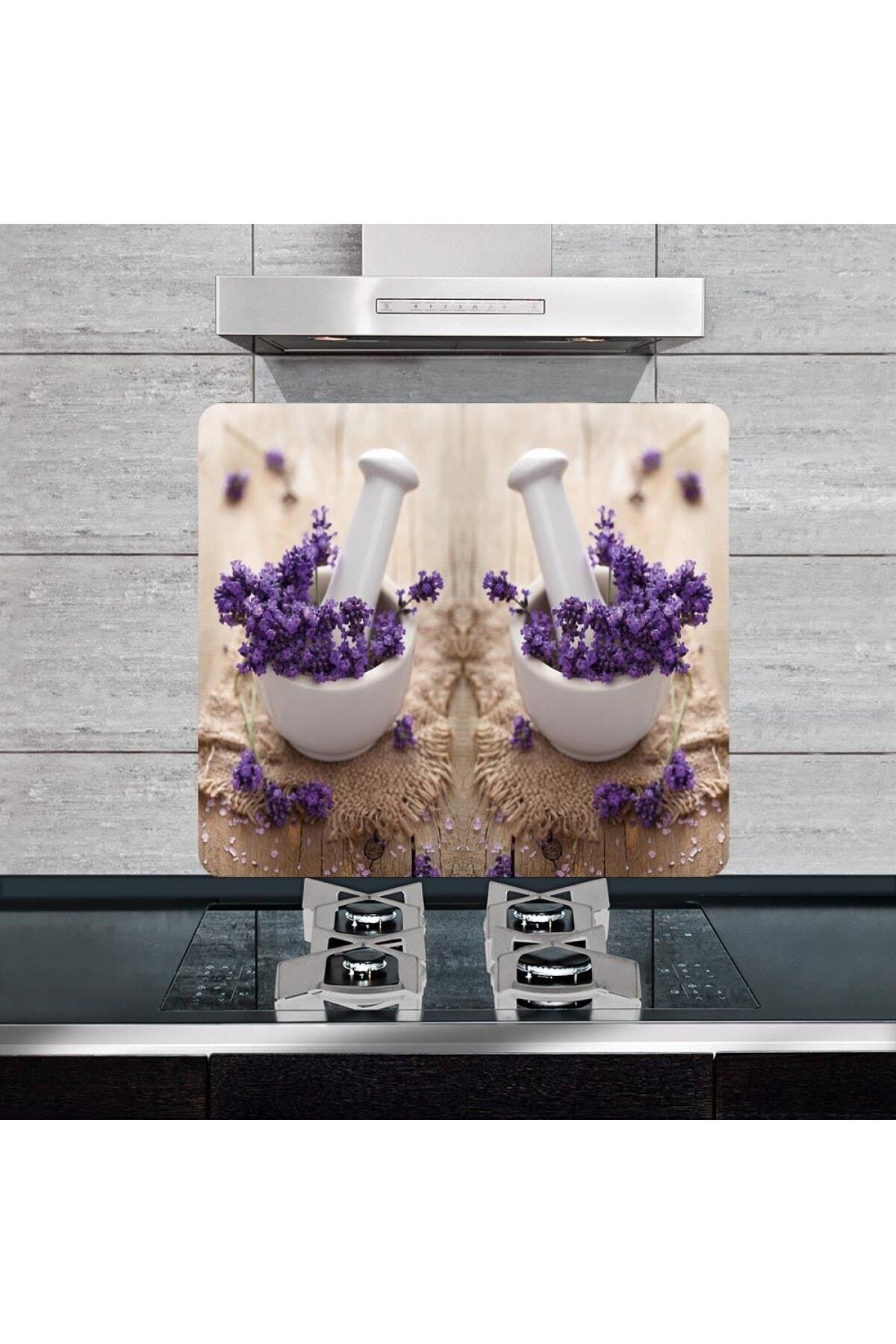 50x56 cm Şifalı Otlar Cam Ocak Koruyucu