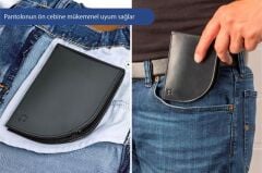 Erkek Ön Cep Cüzdanı Siyah