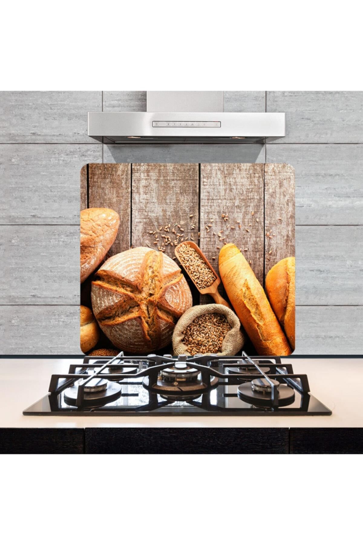 50x56 cm Ekmek Cam Ocak Koruyucu