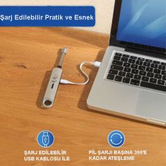 Gazsız Benzinsiz Şarjlı Çakmak