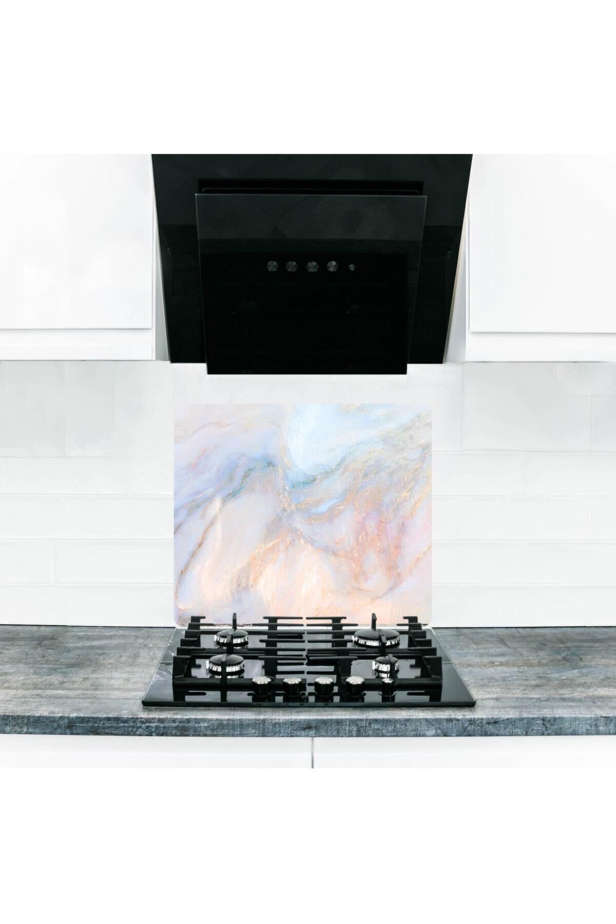 50X56 cm Cam Ocak Koruyucu Ezgi