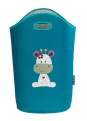 Çocuk Odası Hayvan Figürlü Çamaşır, Oyuncak Toplama Sepeti  Mavi