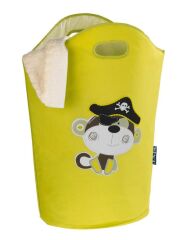 Çocuk Odası Hayvan Figürlü Çamaşır, Oyuncak Toplama Sepeti  Yeşil