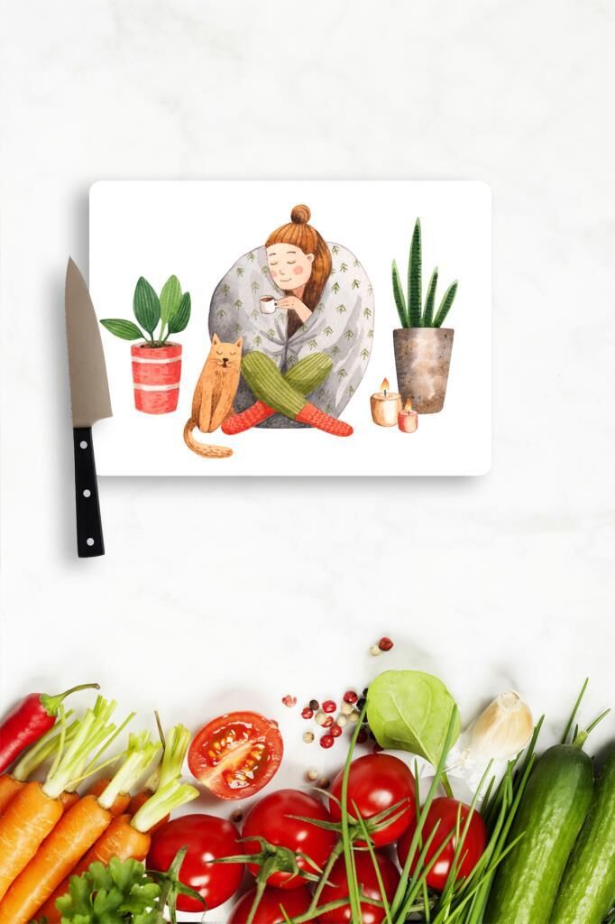 30x40 cm Cam Kesme Tahtası Alone