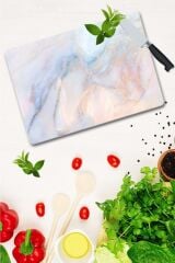 30x40 cm Cam Kesme Tahtası Ezgi Mermer Görünümlü