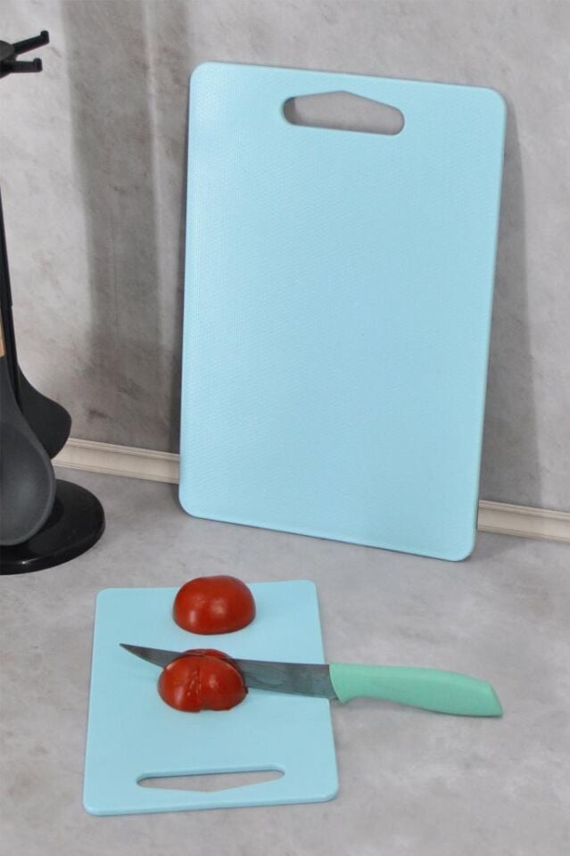 Kesme Tahtası Plastik 2'li Mavi