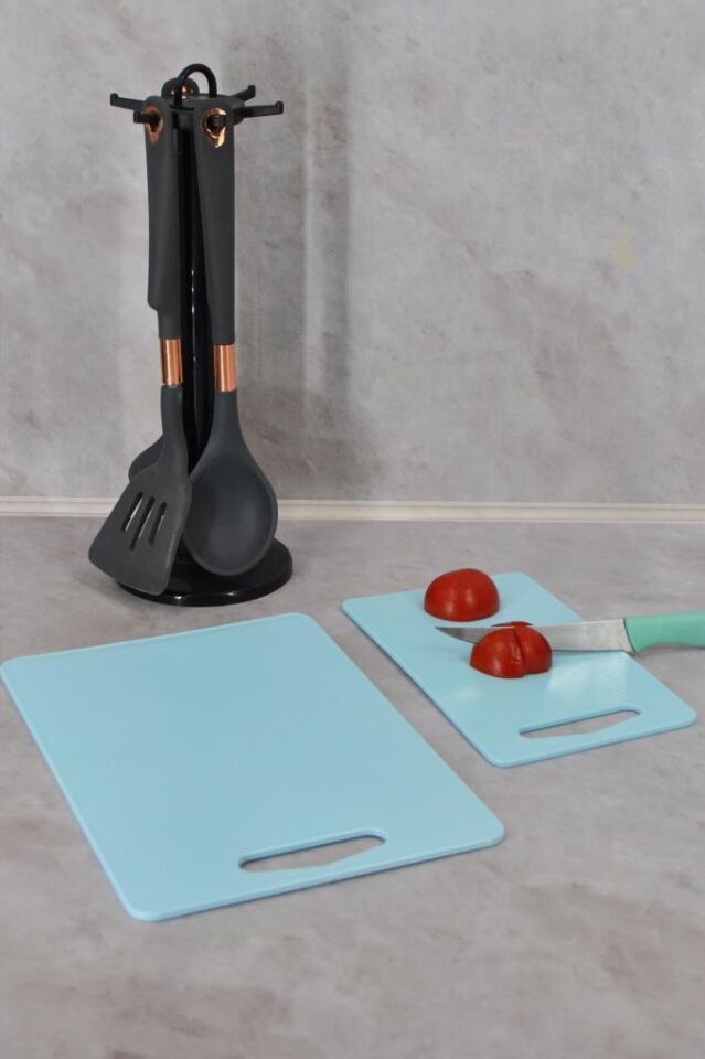 Kesme Tahtası Plastik 2'li Mavi