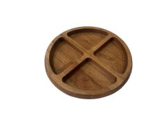 Saban Çerezlik, kahvaltılık, Ahşap Sunumluk 4 Bölmeli T9