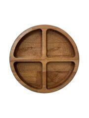 Saban Çerezlik, kahvaltılık, Ahşap Sunumluk 4 Bölmeli T9