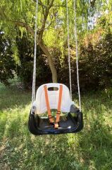 Çocuk & Bebek Salıncağı | Salıncak Emniyet Kemerli Siyah Beyaz