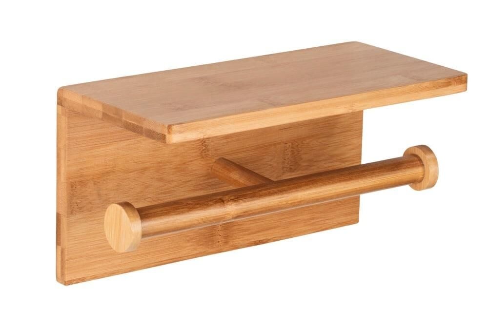 Saban Tuvalet Kağıdı Tutucu 2 Rulo Kapasiteli Bambu T14