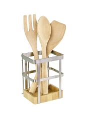 Saban Bambu Tezgah Üstü Kaşıklık T24