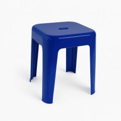 Saban Tabure Sağlam Plastik Kırılmaya Dayanıklı Bahçe, Balkon ,Banyo Mavi