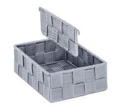 Saban 2 Bölmeli, Mutfak Düzenleyici Sepet Gri 13 x 6 x 18 cm