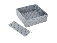 Saban 2 Bölmeli, Mutfak Düzenleyici Sepet Gri 26x 9 x 26 cm