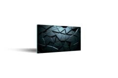 20x30 cm Cam Kesme Tahtası Siyah Üçgenler