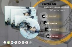 29x34 cm Cam Kesme Tahtası Siyah Yaldızlı Mermer