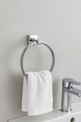 Saban Duvara Monte Havlu Askısı | Delmesiz Montaj, Güçlü Yapışkan Sistem 18.5 x 21 x 7.5 cm