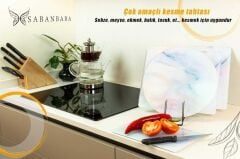 29x34 cm Cam Kesme Tahtası Ezgi