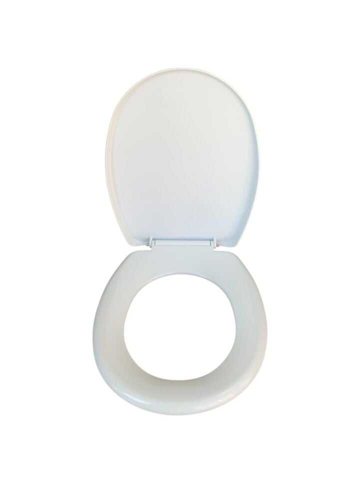 Plastik Akdeniz Soft Klozet Kapağı – Dayanıklı, Hijyenik, Kolay Montajlı, Standart Ölçü (44x35 cm)