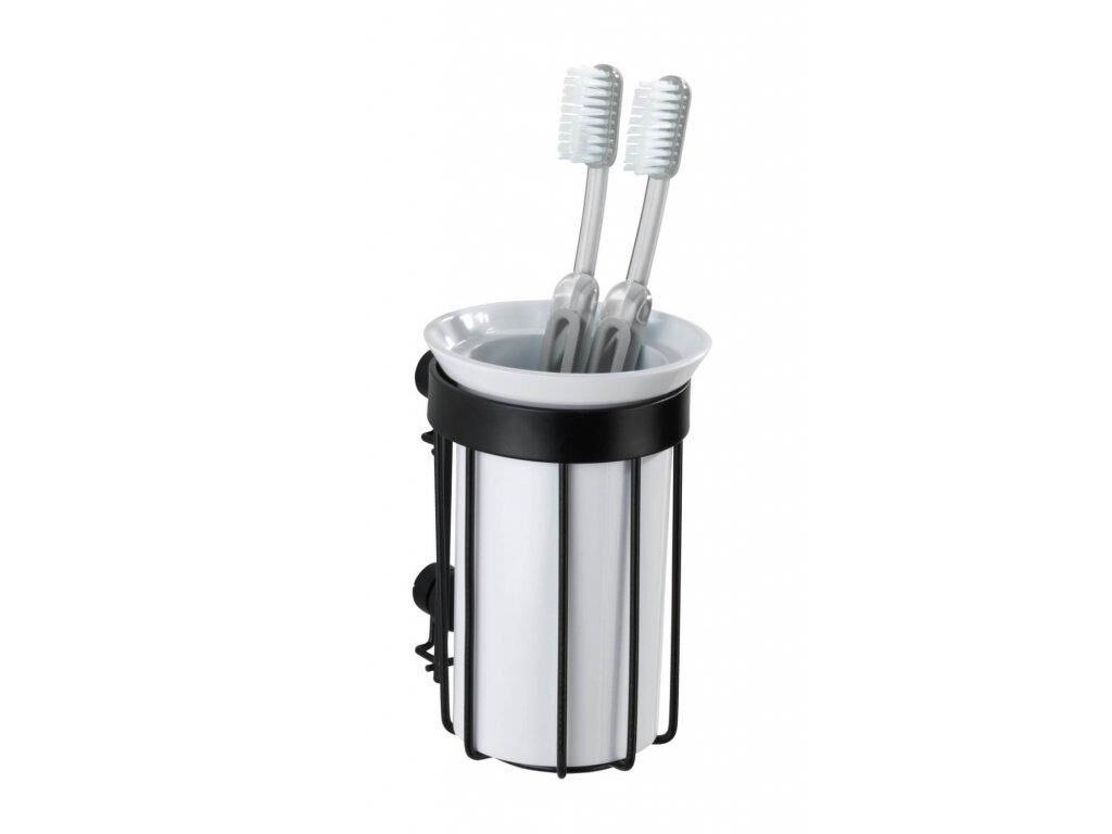 Diş Fırçası Tutucu – Duvara Monte, Çıkarılabilir Bardaklı, Paslanmaz Çelik